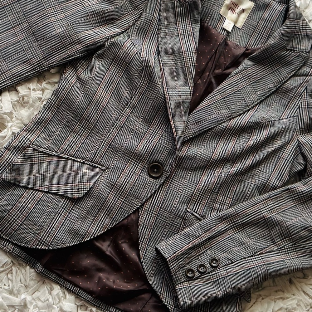 New Autres Filles Plaid Fitted Blazer - Picture 6 of 6